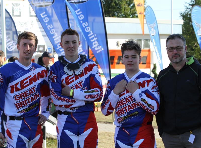 The team (from left) Luke Cooper, James Bevan, Bailey Edwards and Rob McDonnell